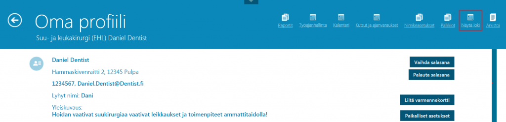 LokirekisteriTyöntekijäkortilta